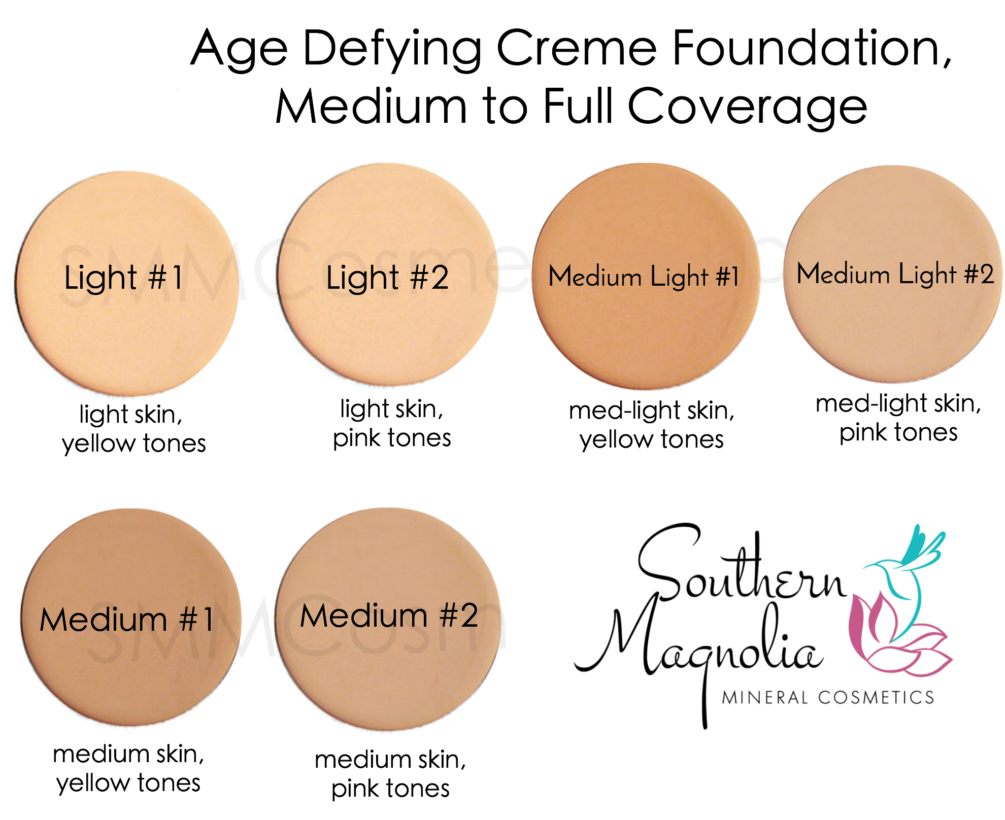 Mary Creme To Powder Foundation Color Chart