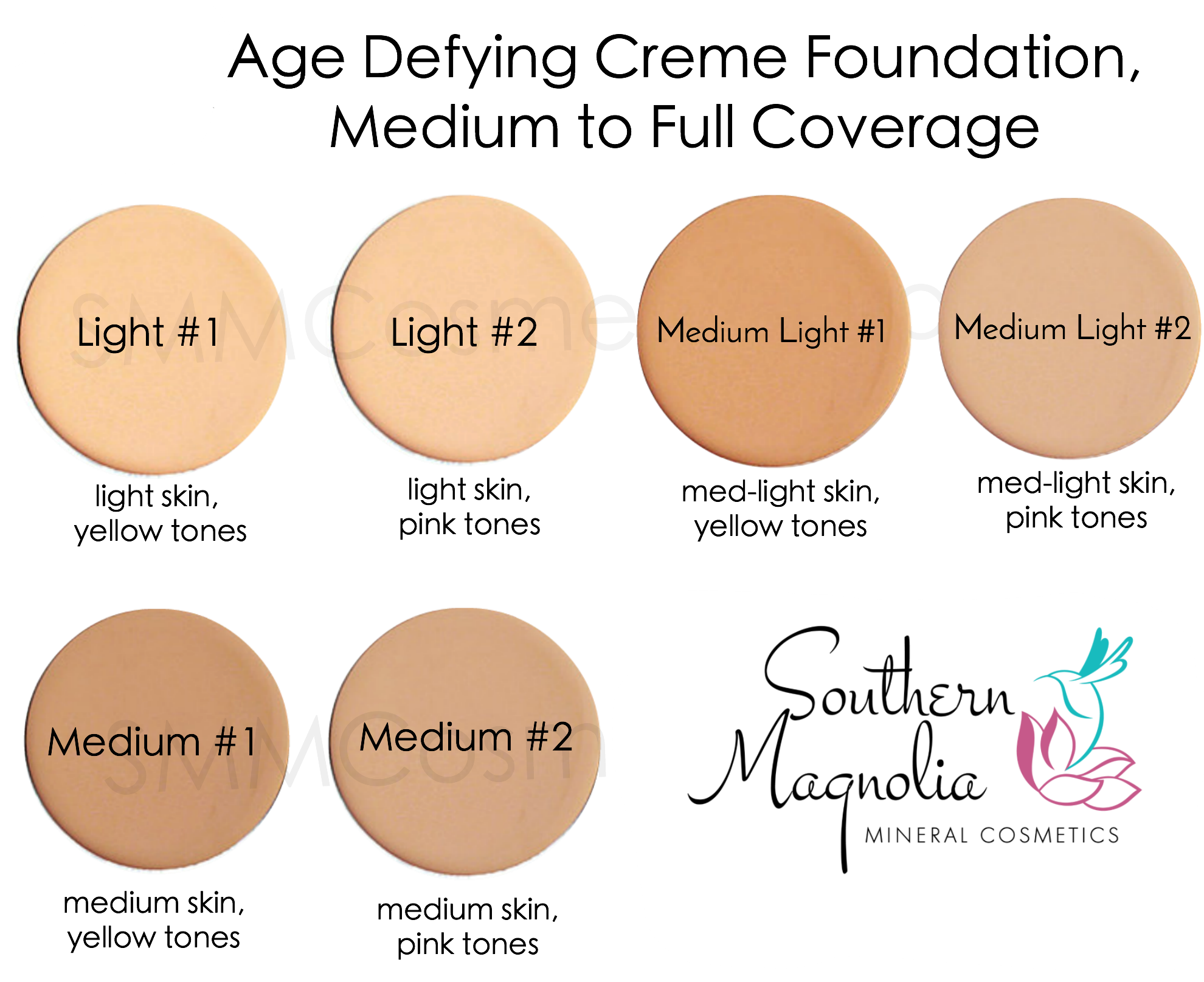 Mary Creme To Powder Foundation Color Chart